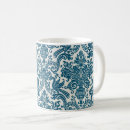 Search for blue and white patterns mugs Birds