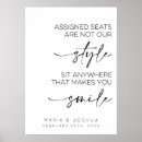 Search for assigned wedding seating charts No assigned seats