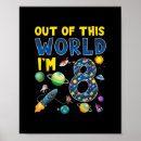 Search for space birthday posters Retro