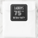Search for 75th birthday party stickers Seventy five years old