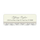 Search for damask return address labels Initial