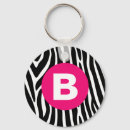 Search for monogram zebra key rings Black and white
