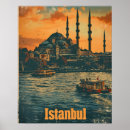 Search for istanbul vintage travel posters Blue mosque