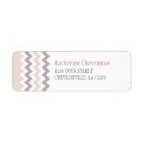 Search for chevron return address labels Pink