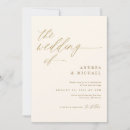 Search for gold cream invitations Modern