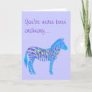Search for zebra design cards For her