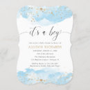 Search for co ed baby boy shower invitations Watercolor