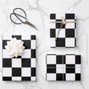 Search for black and white squares wrapping paper Retro