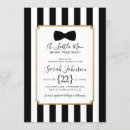 Search for little man baby shower invitations Black and white