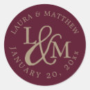 Search for chic monogram wedding stickers Budget