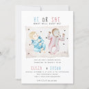 Search for watercolor gender reveal invitations What will baby be