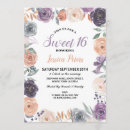 Search for peach and cream birthday invitations Floral