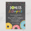 Search for donuts and diapers baby shower invitations Chalkboard