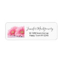 Search for pink gerbera daisy return address labels Daisies