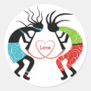 Search for native american kokopelli stickers Tribal
