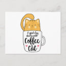 Search for funny coffee mugs postcards Cat