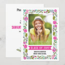 Search for hot pink graduation invitations Blue