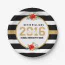 Search for floral graduation plates Black
