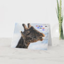 Search for funny giraffe birthday cards Over the hill