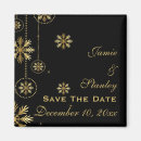 Search for gold snowflake save the dates Golden
