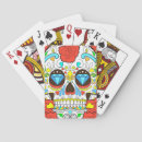Search for sugar skull playing cards Colorful
