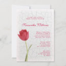 Search for tulip bridal shower invitations Red