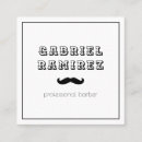 Search for mustache business cards Hair salon