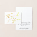 Search for real foil thank you cards Chic