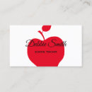 Search for red apple business cards Teaching