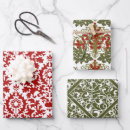 Search for red damask wrapping paper Elegant