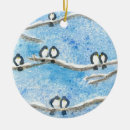 Search for chickadee christmas tree decorations Blue