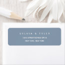 Search for blue return address labels weddings Minimalist