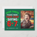 Search for dear santa christmas cards Sarcastic