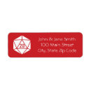 Search for side return address labels Red