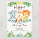 Search for jungle safari baby shower invitations Gender neutral