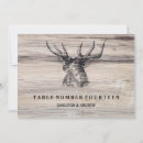 Search for deer antlers table cards Wood