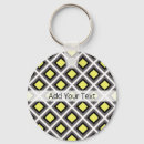 Search for yellow diamond key rings Geometric