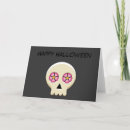 Search for black and white halloween cards Skull