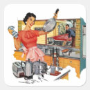 Search for retro housewife stickers Woman