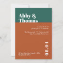 Search for teal and copper wedding invitations For her