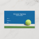 Search for tennis business cards Instructor