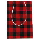 Search for plaid gift bags Red