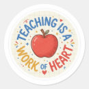 Search for apple round stickers Teacher