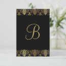 Search for black damask cards Gold
