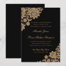 Search for lace border wedding invitations Gold