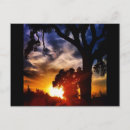 Search for trees design postcards Abstract