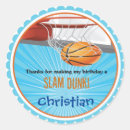 Search for basketball party stickers Blue