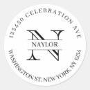 Search for classic monogram return address labels Create your own
