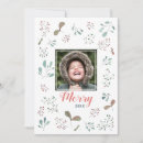 Search for pink and green christmas cards Greenery