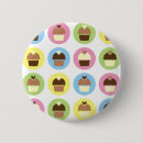 Search for cupcake badges Illustration